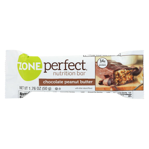 Zone Nutrition Bar - Chocolate Peanut Butter - Case Of 12 - 1.76 Oz
