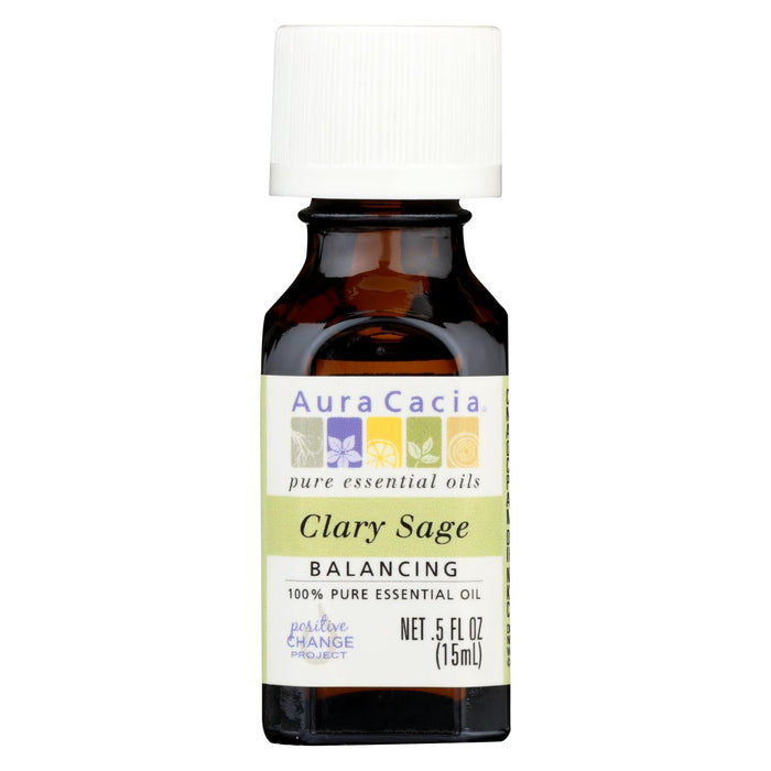 Aura Cacia Essential Oil Clary Sage - 0.5 Fl Oz