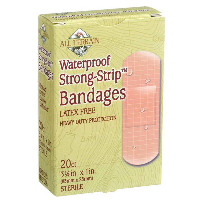 All Terrain Bandages - Waterproof Strong Strip 1 Inch - 20 Count