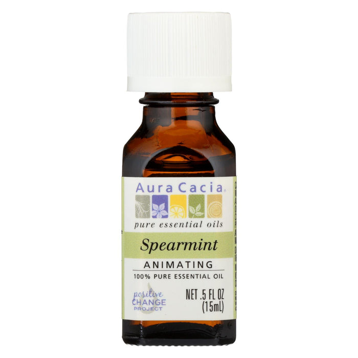 Aura Cacia Essential Oil Spearmint - 0.5 Fl Oz