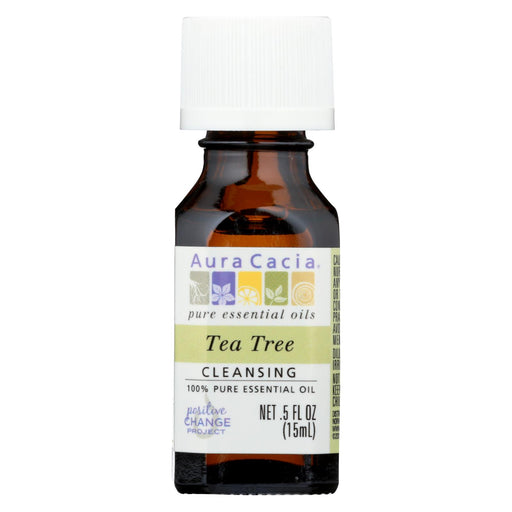 Aura Cacia Pure Essential Oil Tea Tree - 0.5 Fl Oz