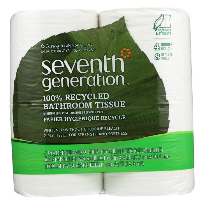 Seventh Generation Bathroom Tissue - Case Of 12 - 300 Count