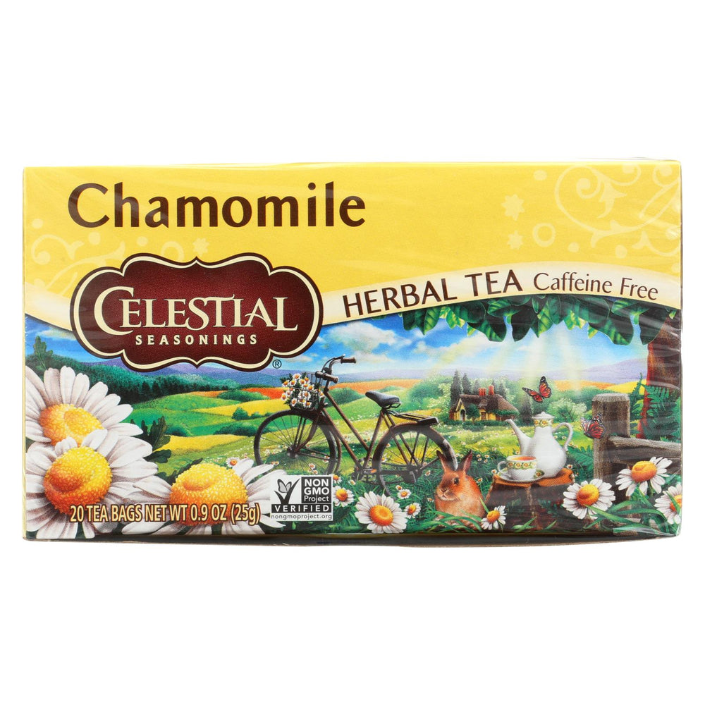 Celestial Seasonings Herbal Tea - Chamomile - Caffeine Free - Case Of 6 - 20 Bags