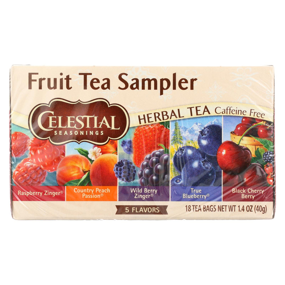 Celestial Seasonings Herbal Tea - Fruity Variety Pack - Case Of 6 - 18 Bag