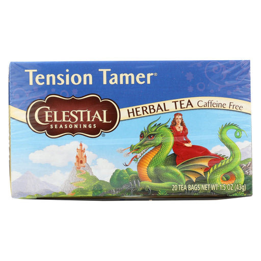 Celestial Seasonings Tension Tamer Herbal Tea Caffeine Free - 20 Tea Bags - Case Of 6