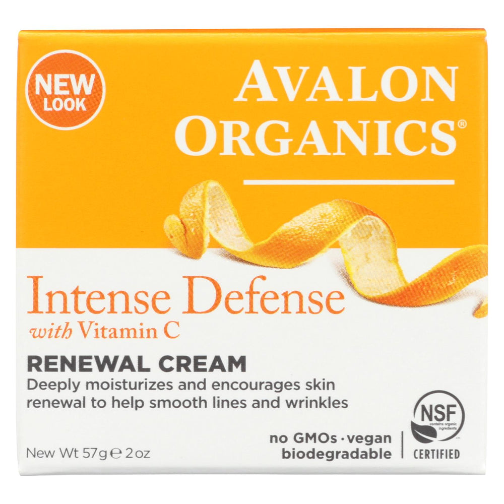 Avalon Organics Renewal Facial Cream Vitamin C - 2 Oz