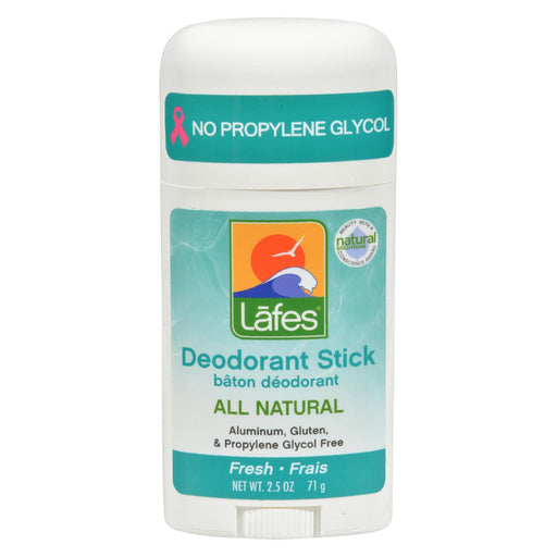 Lafe's Natural And Organic Deodorant Stick Fresh - 2.5 Oz