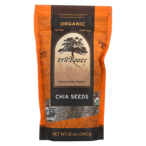 Truroots Organic Chia Seeds - Case Of 6 - 12 Oz.