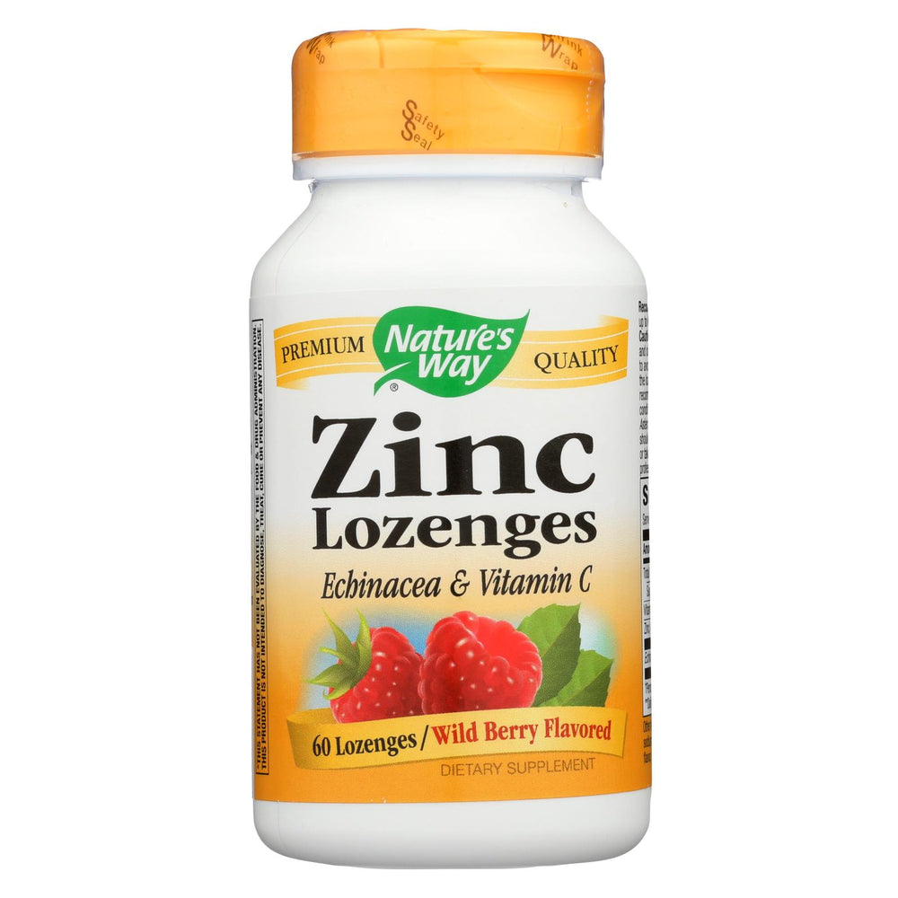 Nature's Way Zinc Lozenges Natural Berry - 60 Capsules