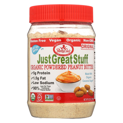 Just Great Stuff Powdered Peanut Butter - 6.43 Oz - Case Of 12