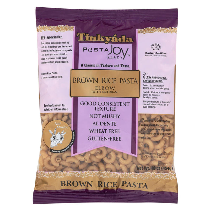 Tinkyada Brown Rice Elbows - Case Of 12 - 16 Oz.