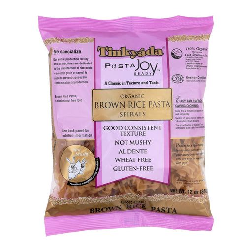 Tinkyada Brown Rice Pasta - Spiral - Case Of 12 - 12 Oz.