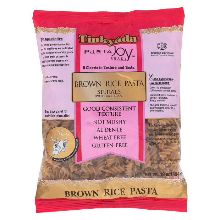 Tinkyada Brown Rice Spirals - Case Of 12 - 16 Oz.