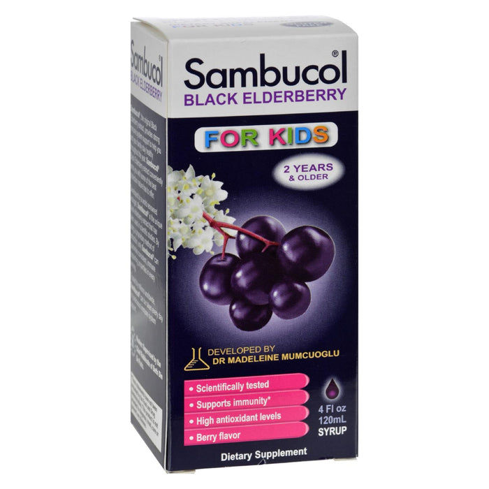 Sambucol Black Elderberry Liquid For Kids - 4 Fl Oz