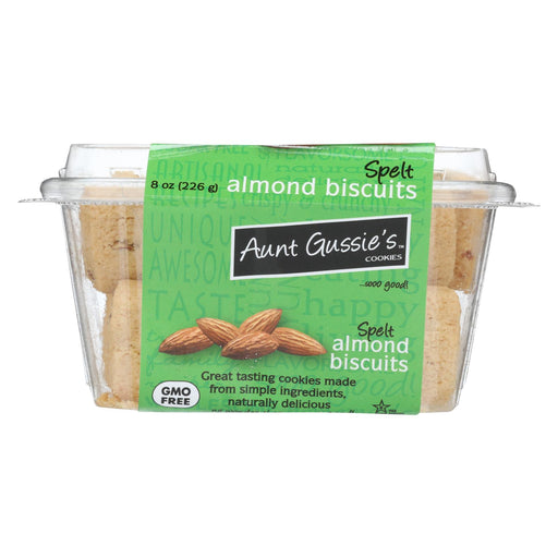 Aunt Gussie's Biscuits - Sugar Free Almond - Case Of 8 - 8 Oz.