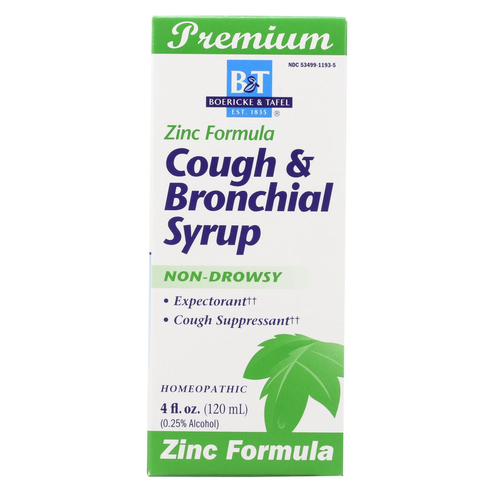 Boericke And Tafel Cough And Bronchitis Syrup With Zinc - 4 Oz