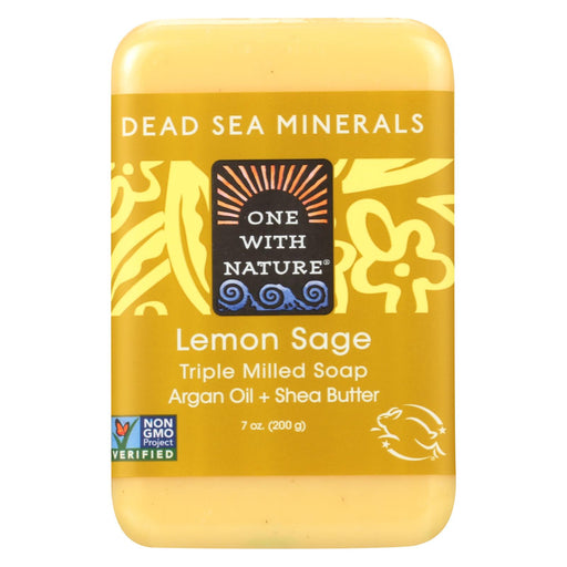 One With Nature Dead Sea Mineral Lemon Verbena Soap - 7 Oz