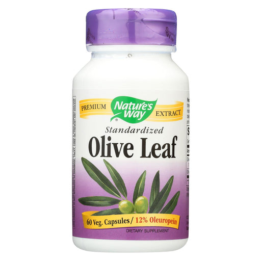 Nature's Way Olive Leaf Standardized - 60 Capsules