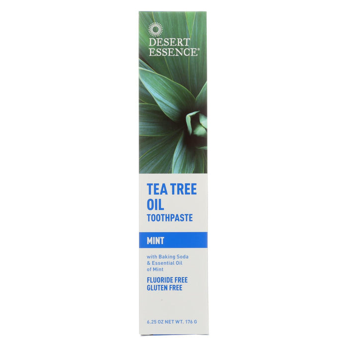 Desert Essence Natural Tea Tree Oil Toothpaste Mint - 6.25 Oz