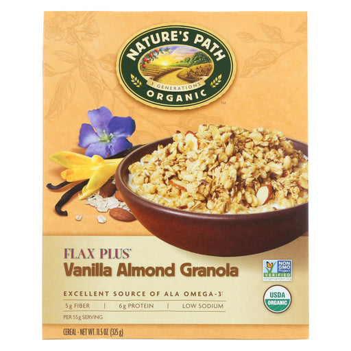 Nature's Path Organic Flax Plus Vanilla Almond Granola - Case Of 12 - 11.5 Oz.