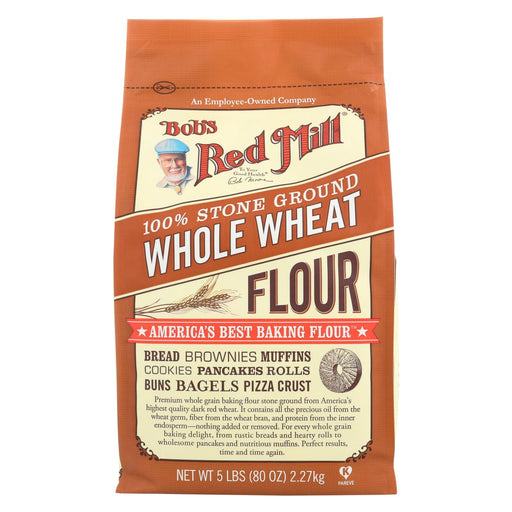Bob's Red Mill Whole Wheat Flour - 5 Lb - Case Of 4