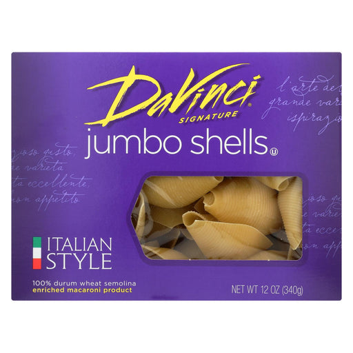 Davinci Pasta - Jumbo Shells - Case Of 12 - 12 Oz