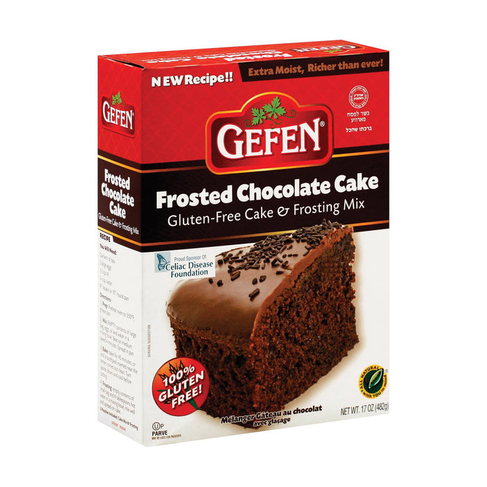 Gefen Gluten Free Chocolate Cake Mix With Frost - Case Of 12 - 17 Oz