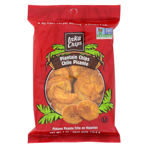 Inka Crops Plantain Chips 
 - Chile Picante
 - Case Of 12 - 4 Oz.