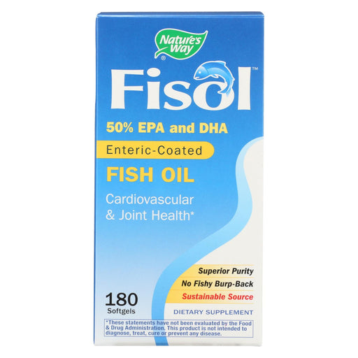 Nature's Way Fisol Fish Oil - 180 Softgels
