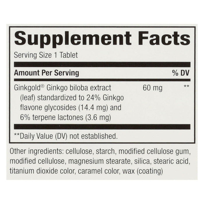 Nature's Way Ginkgold - 150 Tablets