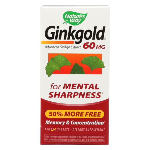Nature's Way Ginkgold - 150 Tablets