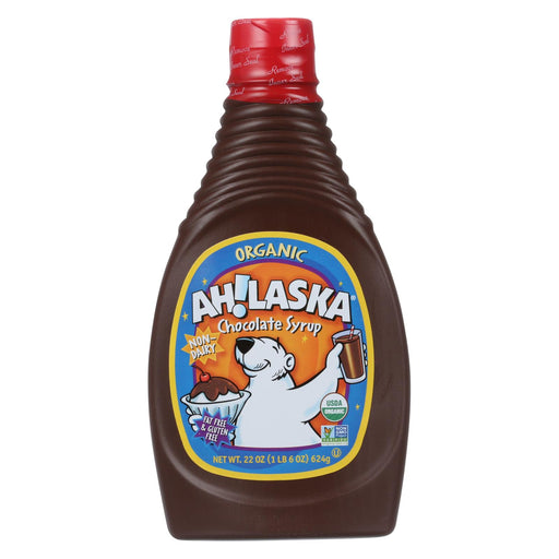 Ahlaska Chocolate Syrup - Organic - 22 Oz - Case Of 12