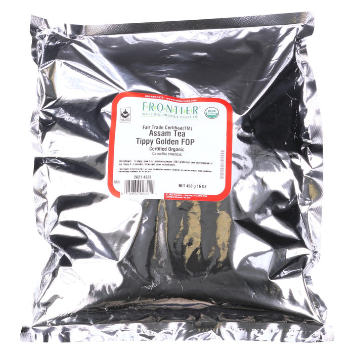 Frontier Herb Tea - Organic - Fair Trade Certified - Black - Assam - Flowering Orange Pekoe Grade - Bulk - 1 Lb