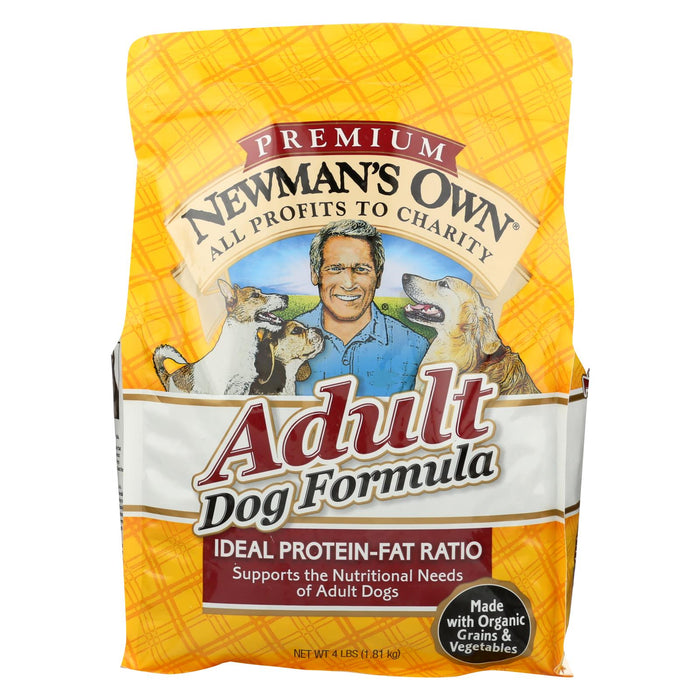 Newman's Own Organics Dog Dry Formula - Premium Adult - Case Of 6 - 4