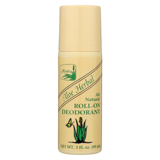 Alvera All Natural Roll-on Deodorant Aloe Herbal - 3 Fl Oz