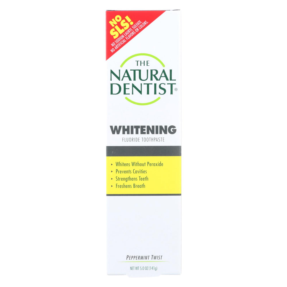 Natural Dentist Healthy Teeth And Gums Whitening Toothpaste Peppermint Twist - 5 Oz