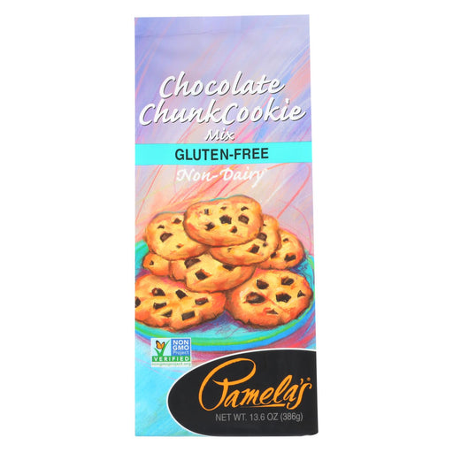 Pamela's Products Chocolate Cookie Mix - Chunk - Case Of 6 - 13.6 Oz.