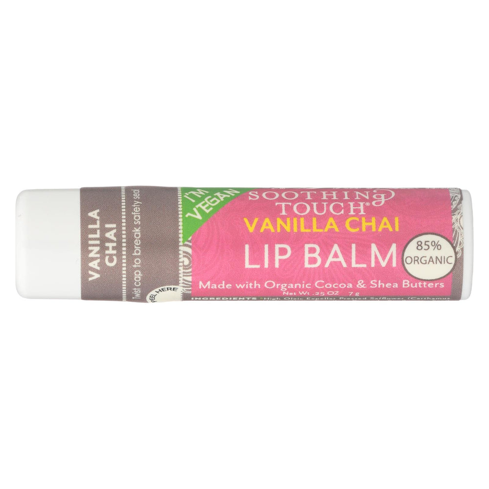 Soothing Touch Lip Balm - Vegan Vanilla Chai - Case Of 12 - .25 Oz