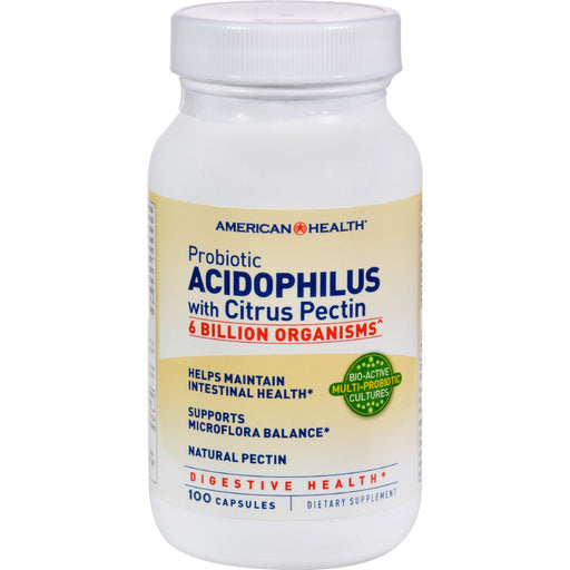 American Health Probiotic Acidophilus With Pectin - 100 Capsules