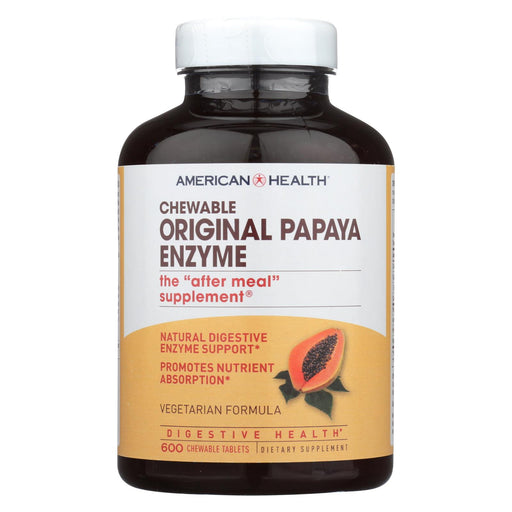 American Health Original Papaya Enzyme Chewable - 600 Tablets