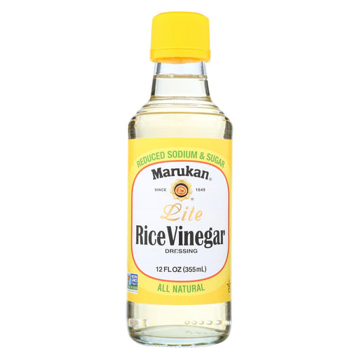 Marukan Rice Vinegar Lite - Seasoned Gourmet - Case Of 6 - 12 Oz.
