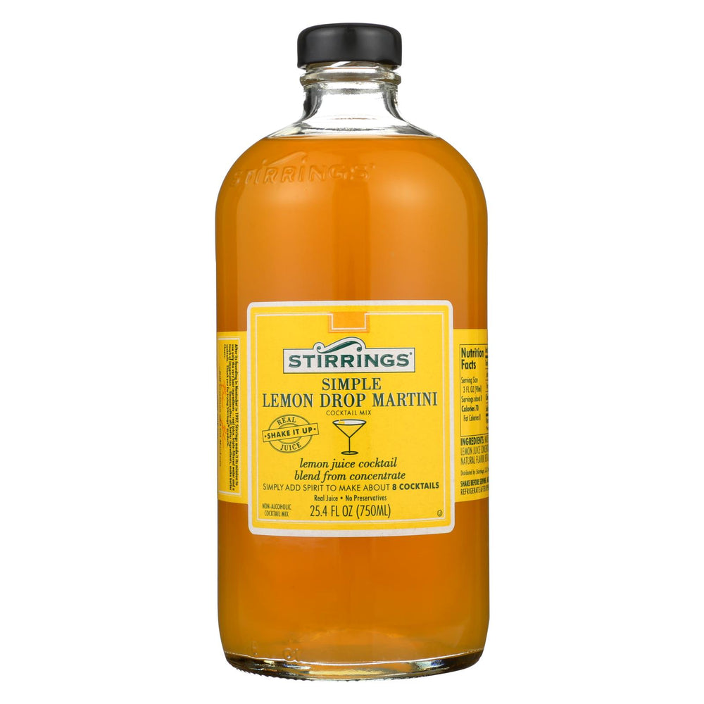 Stirrings Cocktail Mixer - Lemon Drop - Case Of 6 - 750 Ml