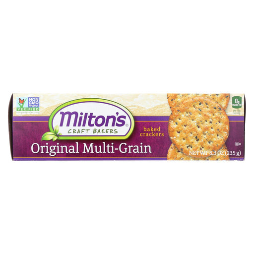 Miltons Organic Baked Snack Crackers - Original Multi-grain - Case Of 12 - 8.3 Oz.