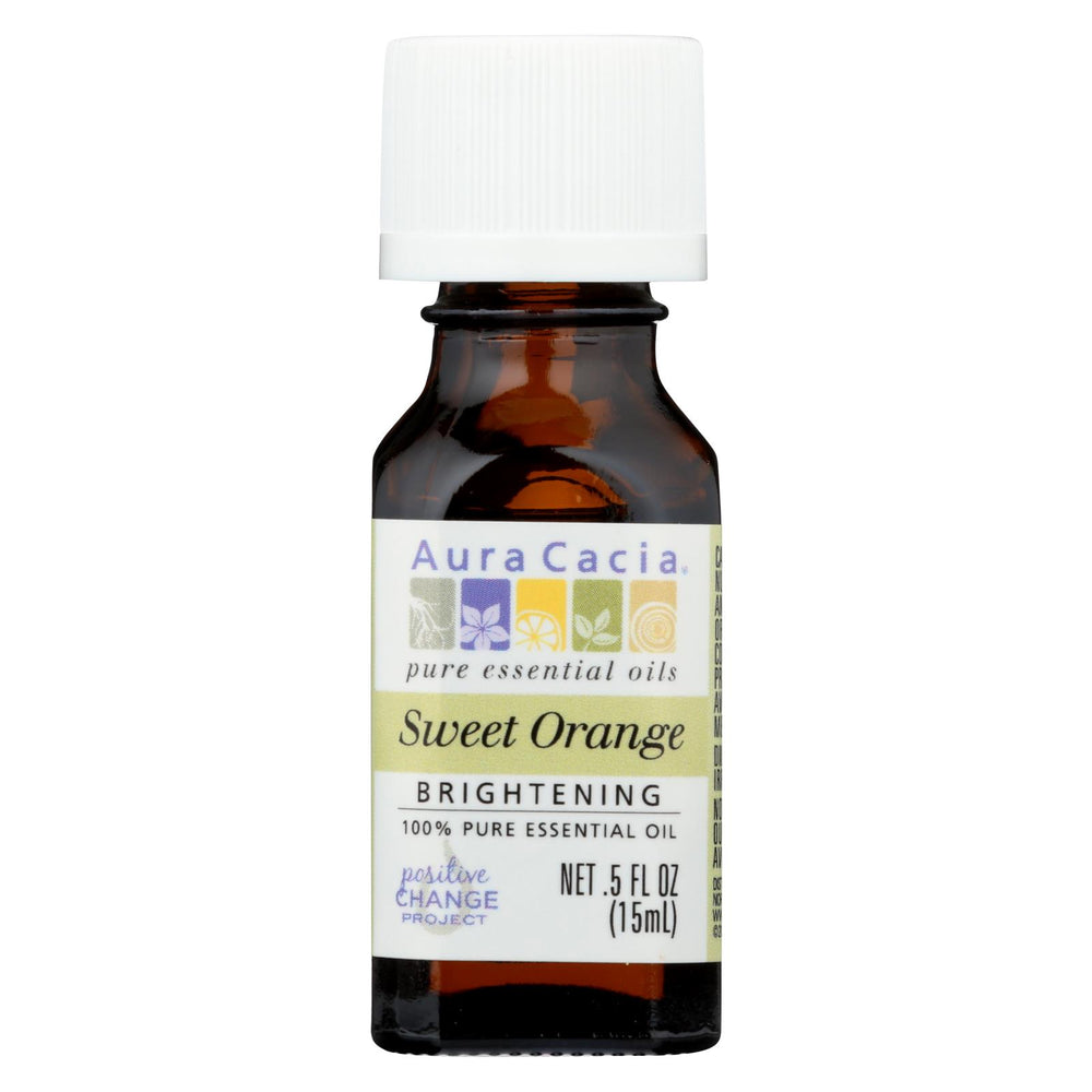 Aura Cacia Essential Oil Sweet Orange - 0.5 Fl Oz