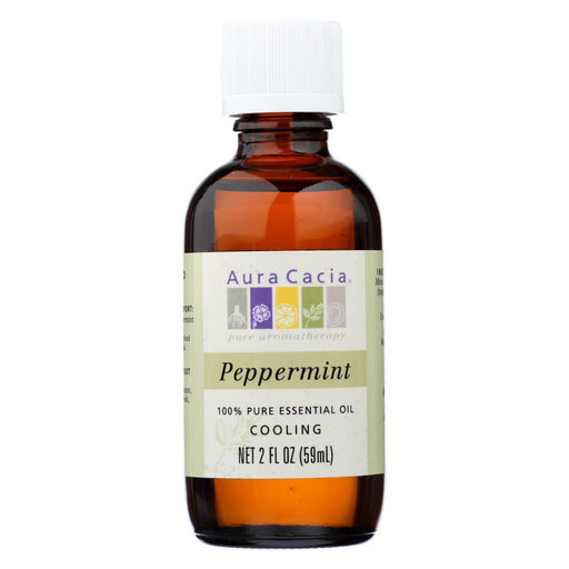 Aura Cacia Peppermint Pure Essential Oil - 2 Fl Oz