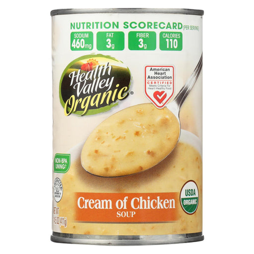 Health Valley Organic Soup - Chicken, Cream - Case Of 12 - 14.5 Oz.