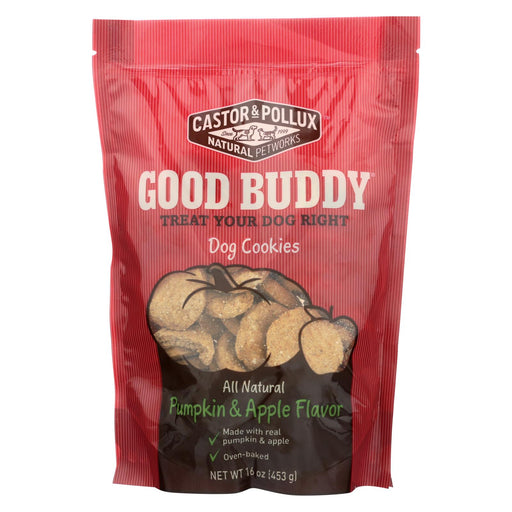 Castor And Pollux Dog Cookies - Pumpkin And Apple - Case Of 8 - 16 Oz.