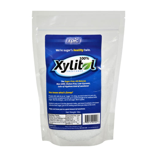 Epic Dental Sweetener - 100% Xylitol Pouch - 1 Lb