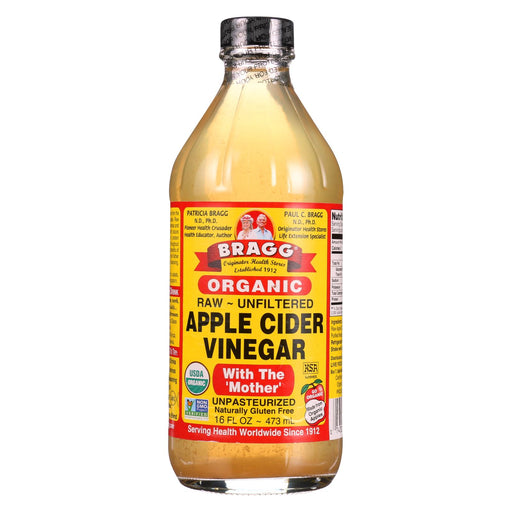 Bragg Apple Cider Vinegar - Organic - Raw - Unfiltered - 16 Oz - Case Of 12