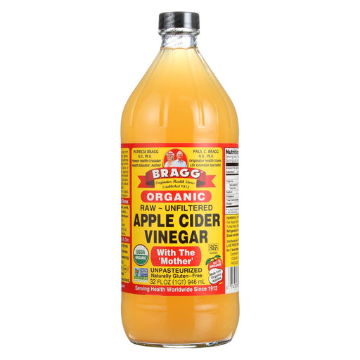 Bragg Apple Cider Vinegar - Organic - Raw - Unfiltered - 32 Oz - Case Of 12
